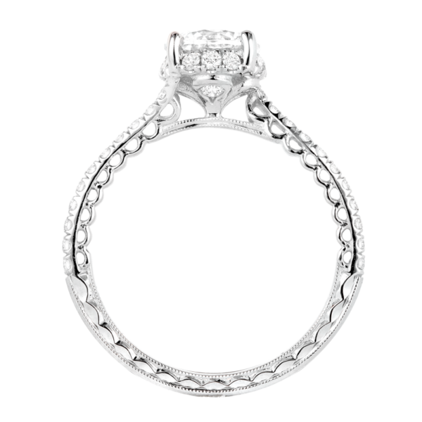 Curved Diamond Pavé Engagement Ring - KGR1158