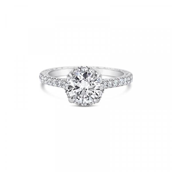 Jack Kelége hidden halo diamond engagement ring - KGR1161