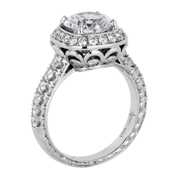Diamond Halo Engagement Ring - KGR1027-1