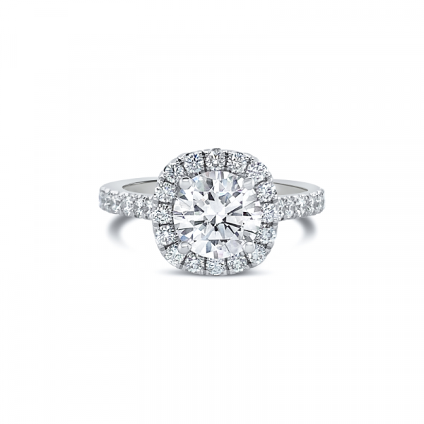 Jack Kelége diamond halo engagement ring - KGR1150