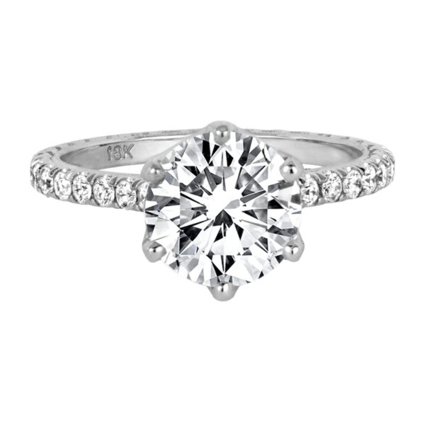 6-Prong Diamond Solitaire Engagement Ring - KGR1172
