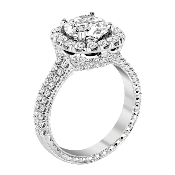Diamond Halo Engagement Ring - KPR717
